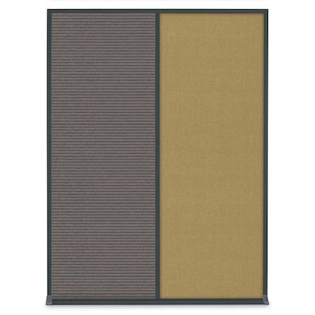 United Visual Products Single Door Radius Plus Corkboard, 18"X, UV8000PLUS-WHITE-CLOUD UV8000PLUS-WHITE-CLOUD